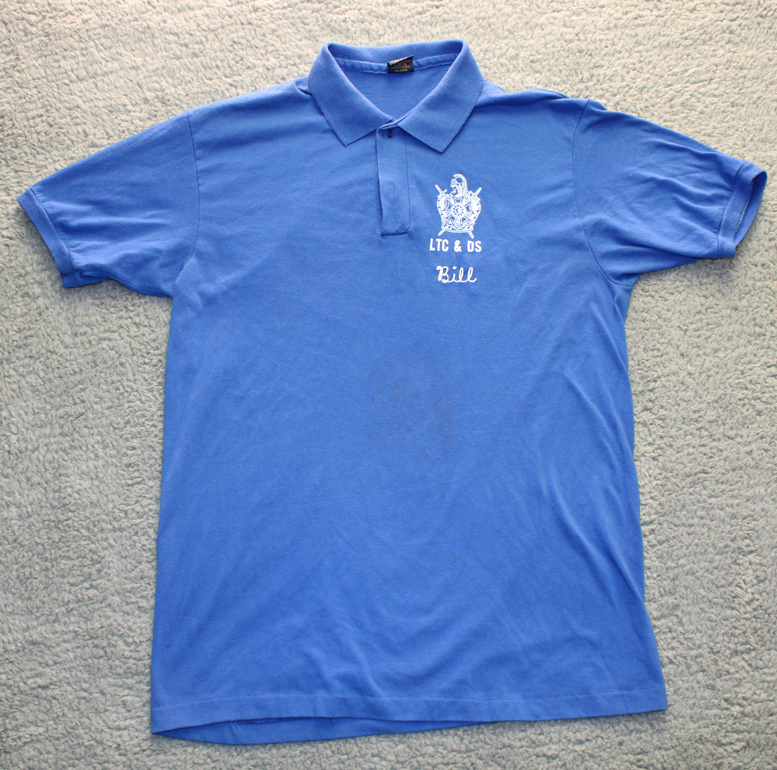 LTC & DS Bill Blue Polo Men’s Shirt XL Anvil