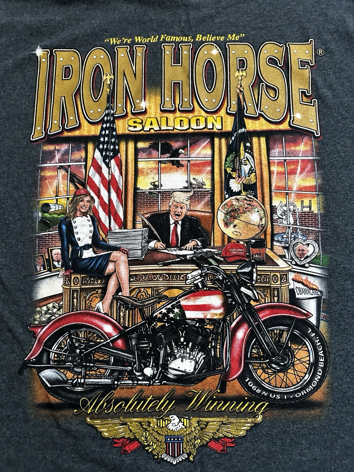 VTG Iron Horse Saloon T Shirt 2017 Xl Donald Trump / Special Rare