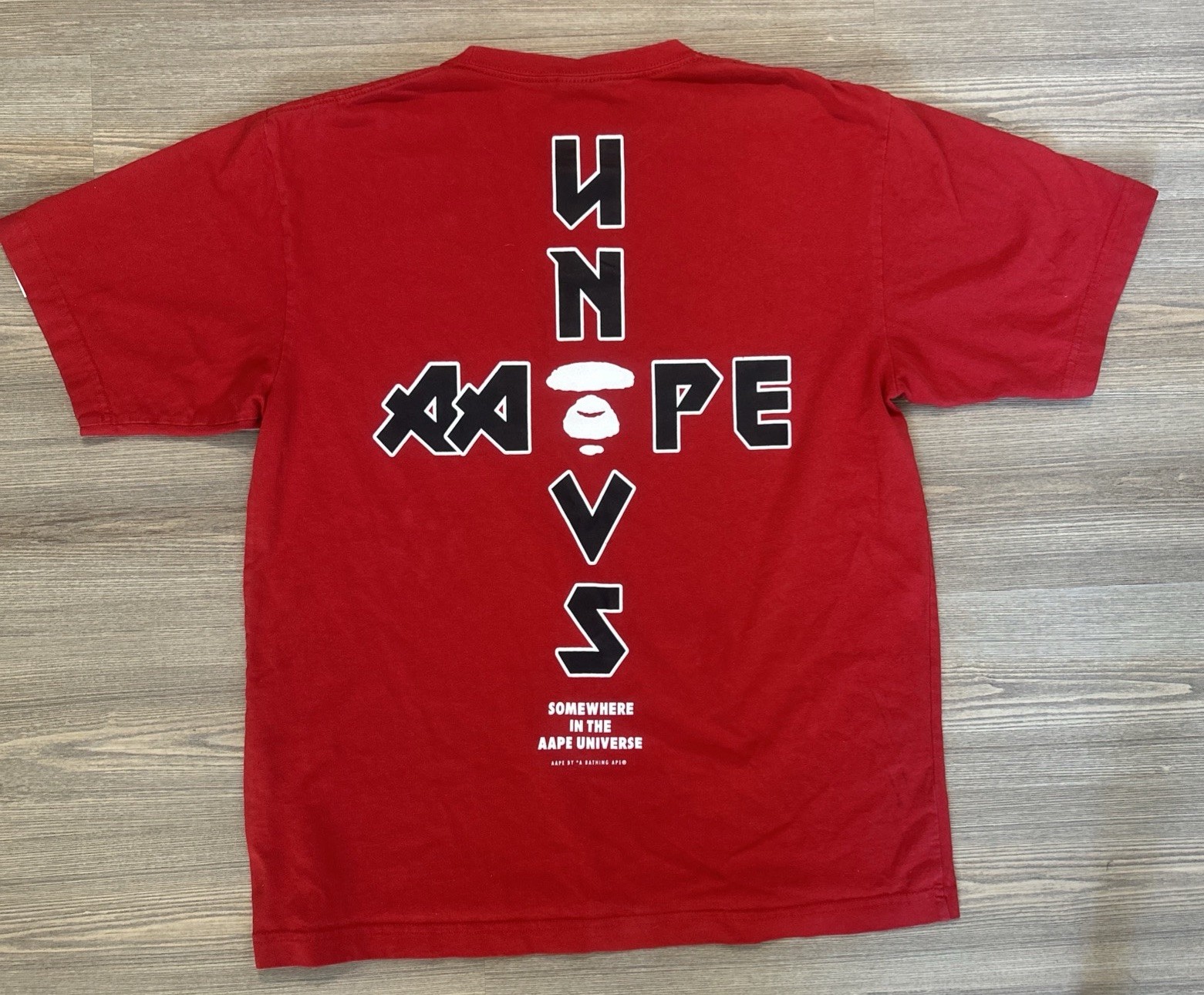 NEW – AAPE by *A BATHING APE ‘Aape Now’ Graphic T-shirt (Men’s XL / Red)