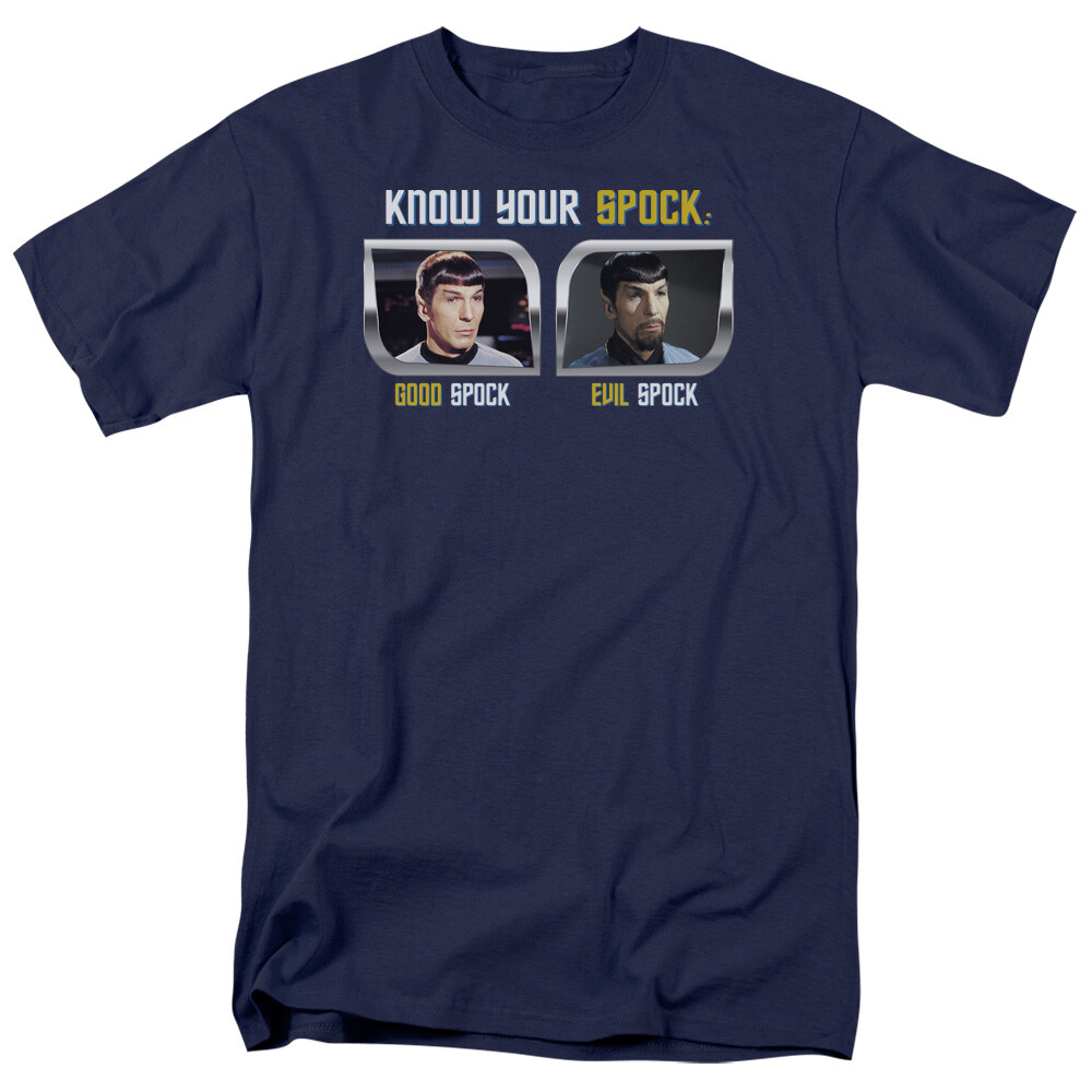 STAR TREK KNOW YOUR SPOCK Licensed Adult Men’s Graphic Tee Shirt SM-5XL