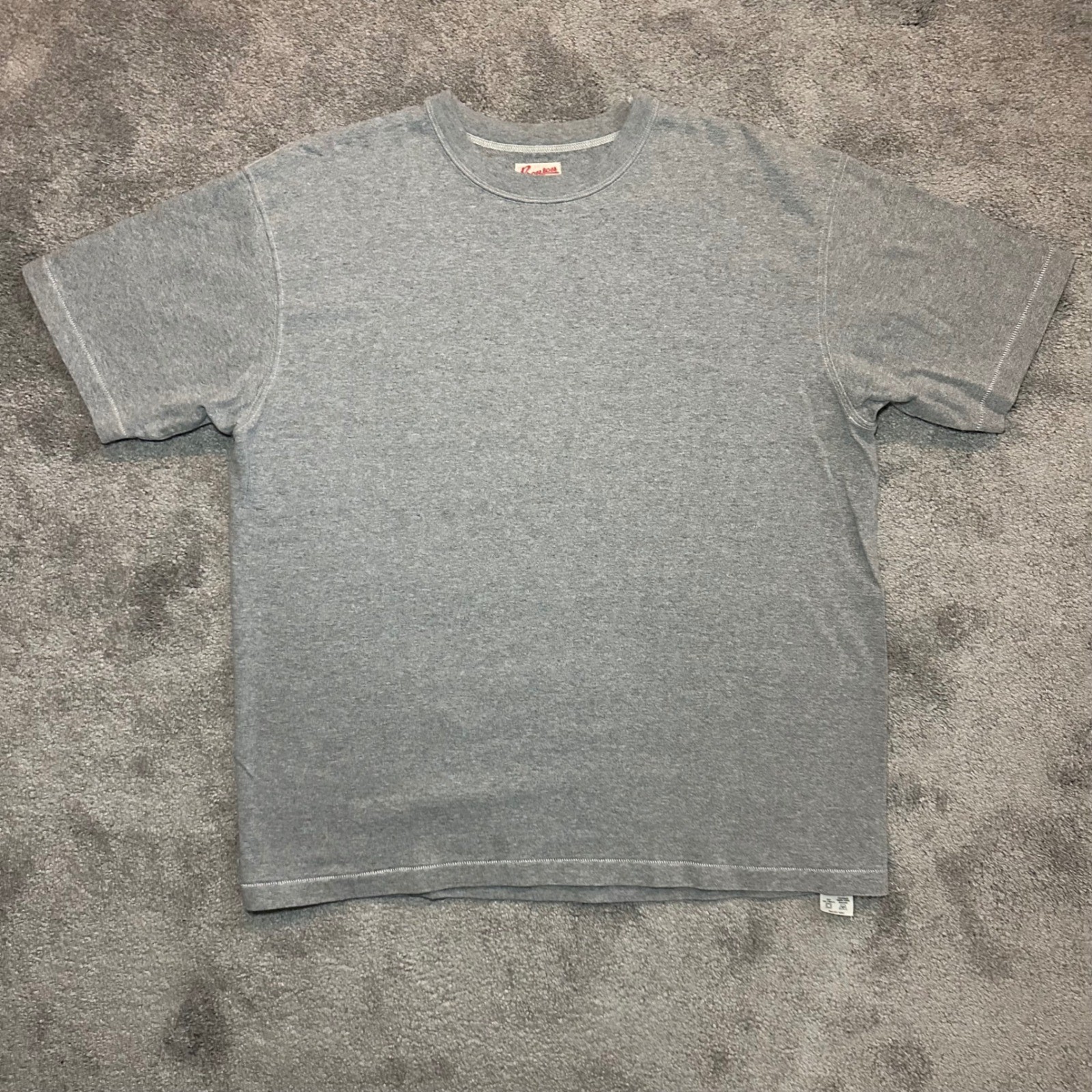 Bronson Tubular T-Shirt Men XXXL Gray Spun Cotton Heavyweight Crew Neck Tee