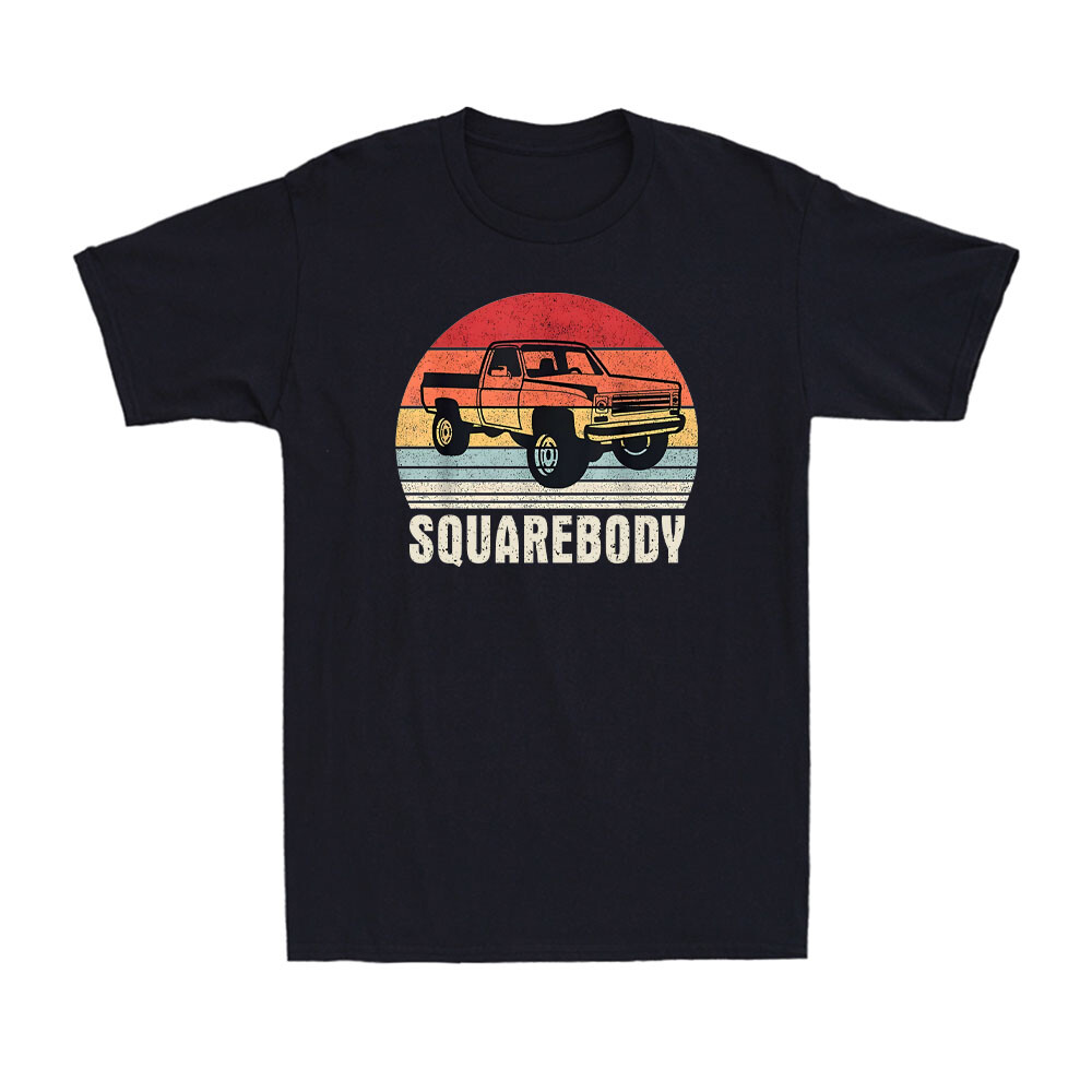 Retro Classic Square Body Squarebody Truck Driver Truck Vintage Men’s T-Shirt