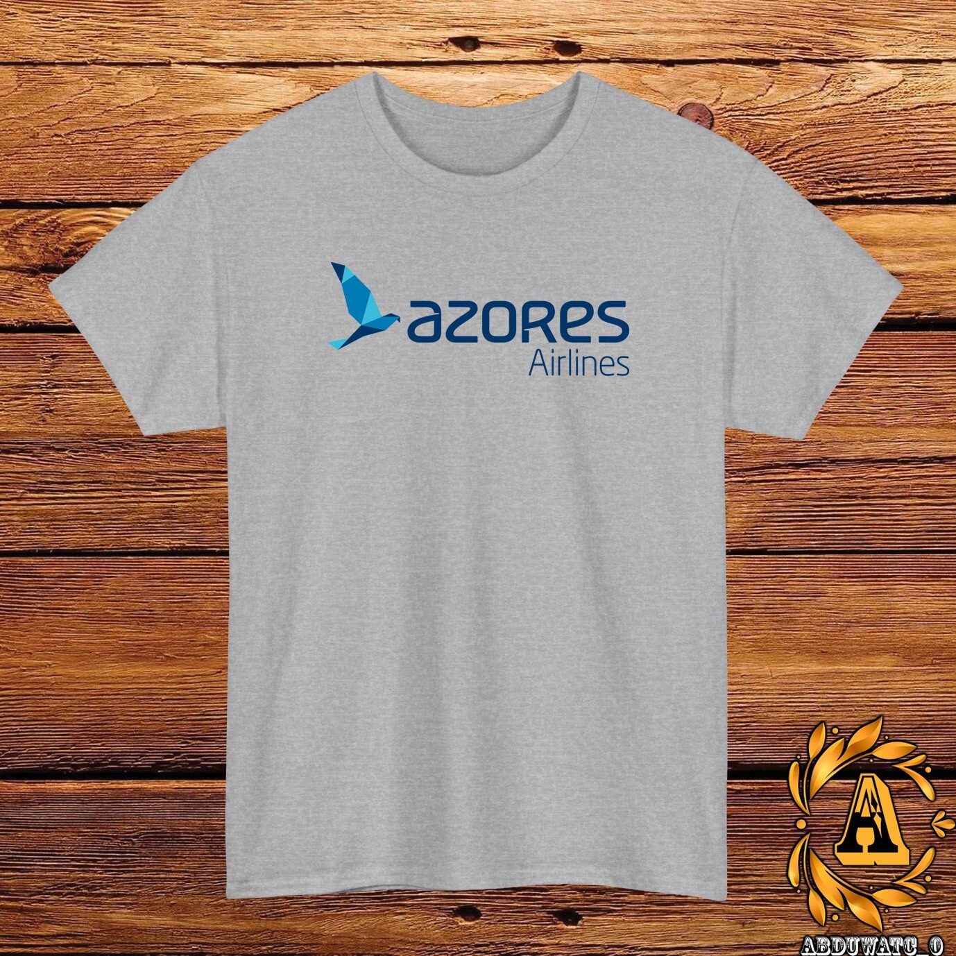 New Azores Airlines Logo T-Shirt Black/Grey/White/Navy/Red/Light Blue