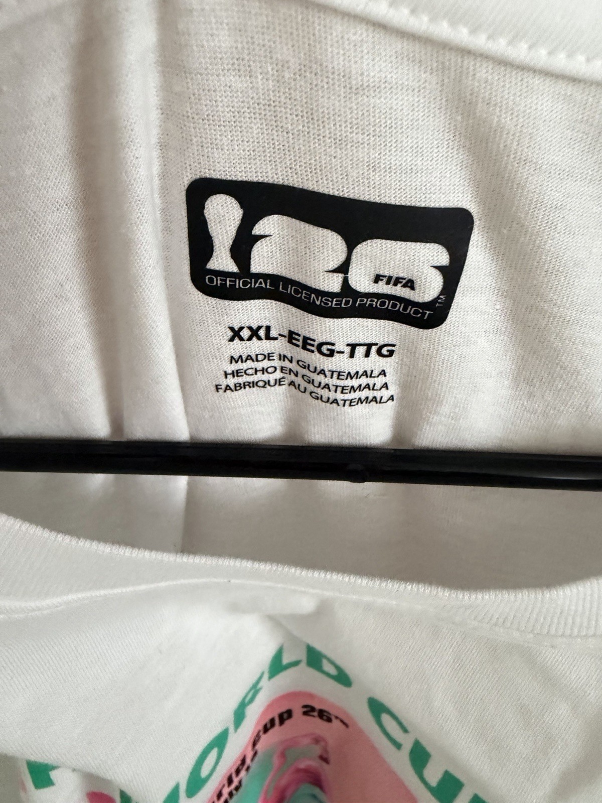 Miami 2026 FIFA World Cup White Graphic Soccer Tee Shirt Men’s Size XXL