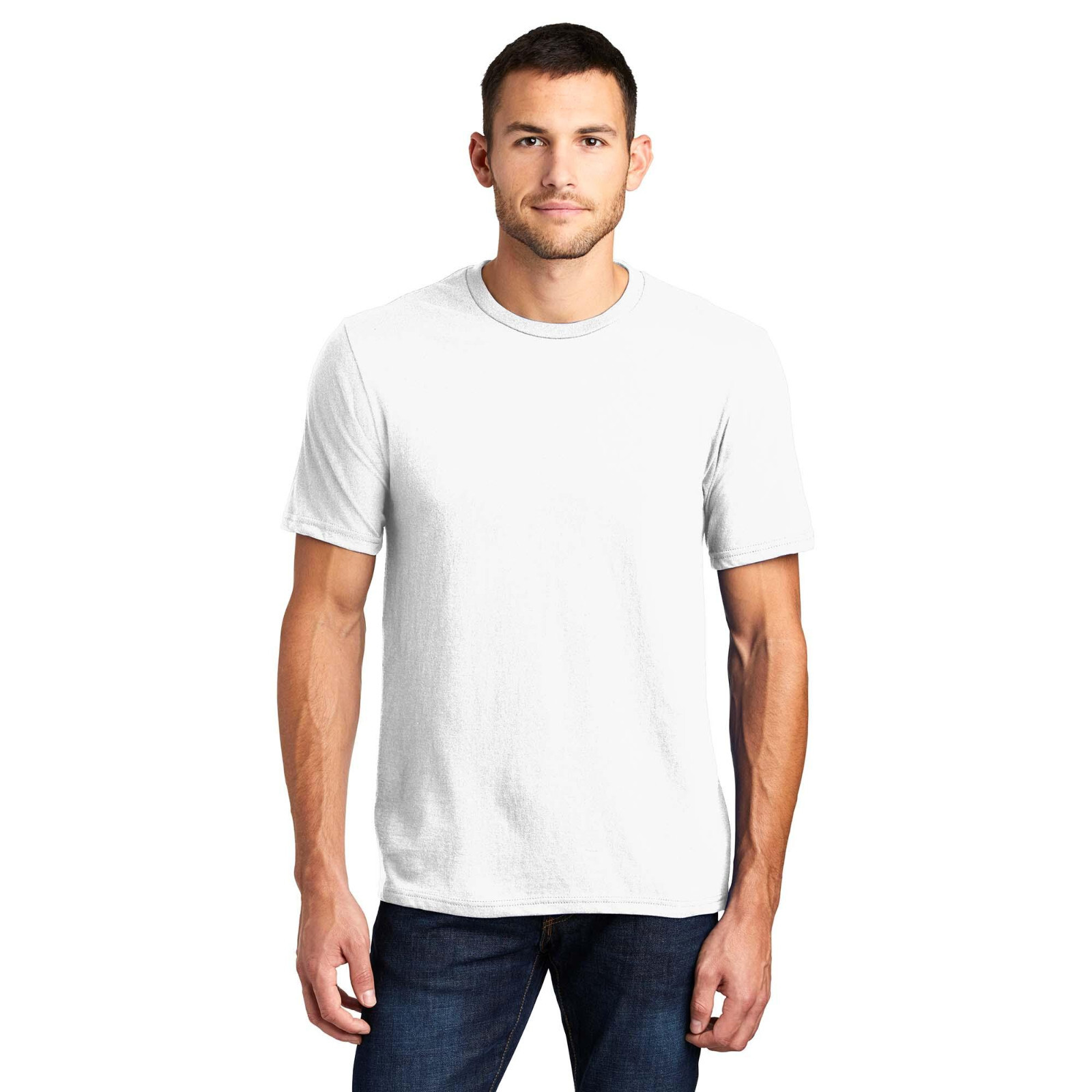 District DT6000 Very Important Plain Tee T Shirt Unisex S M L XL 2XL White Smoke