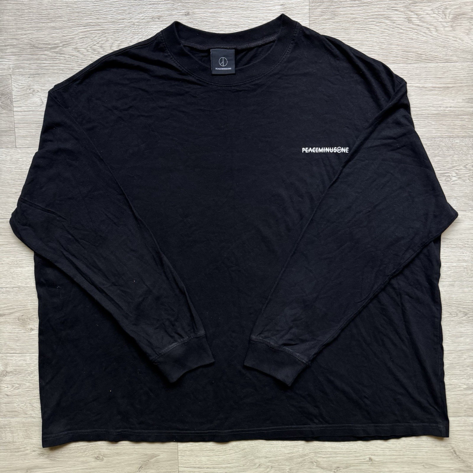 PEACEMINUSONE x Fragment Design Black Long Sleeve T-Shirt PMO G-Dragon Oversized