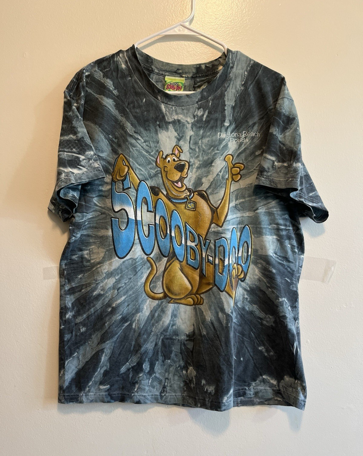 Cartoon Network VintageScooby-Doo Tie-Dye Graphic Logo Crew Neck T-Shirt Men’s L