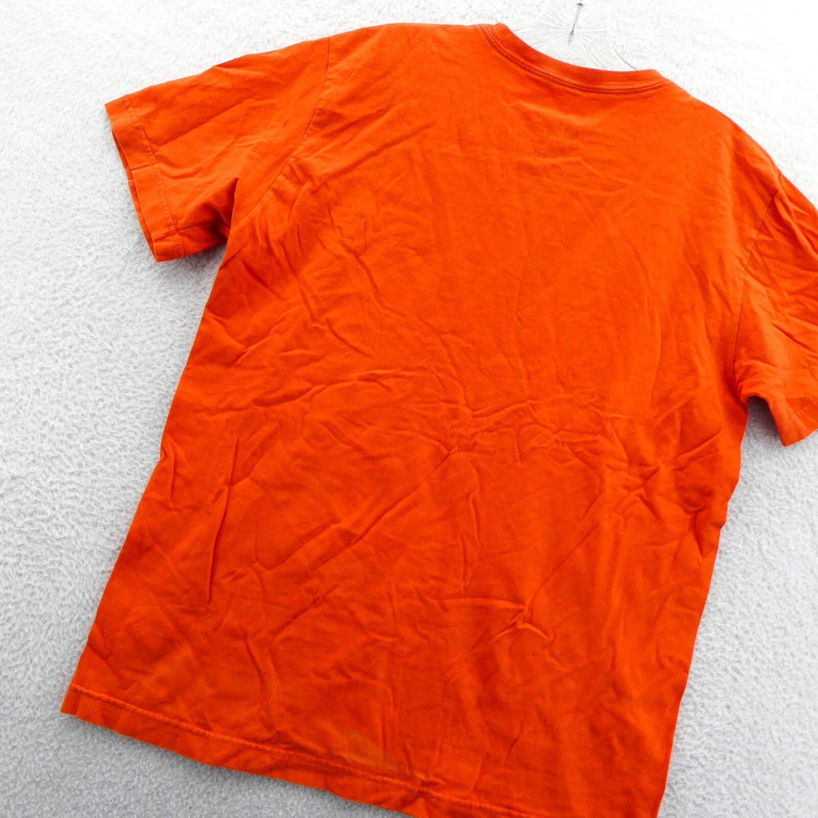 Nike Shirt Mens Medium Orange Regular Cotton Tee Beach Casual Summer Gym Sport