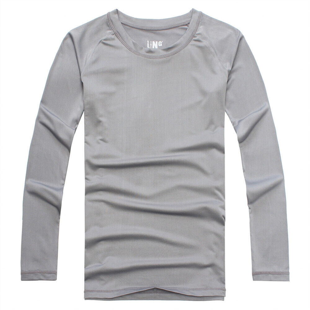 Athletic Long Sleeve Compression Shirts Men’s Dry Fit Sports Gym Shirts Workout