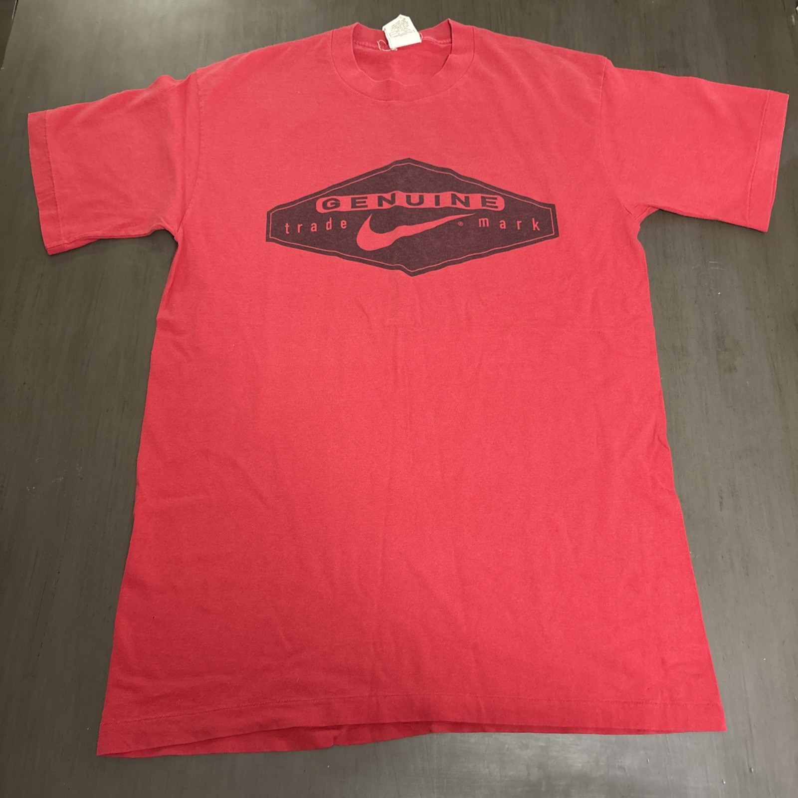 80s 90s Vintage Nike Men’s Genuine Trademark Swoosh Logo Red Size Medium