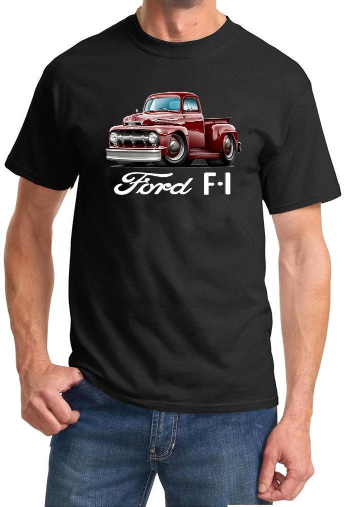 1950 1951 1952 Ford F1 F-1 Pickup Truck Full Color Tshirt NEW FREE SHIPPING
