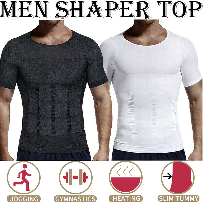 CGTFY Gynecomastia Compression Tank Top Men Classic Athletic Body Shaper Vest US