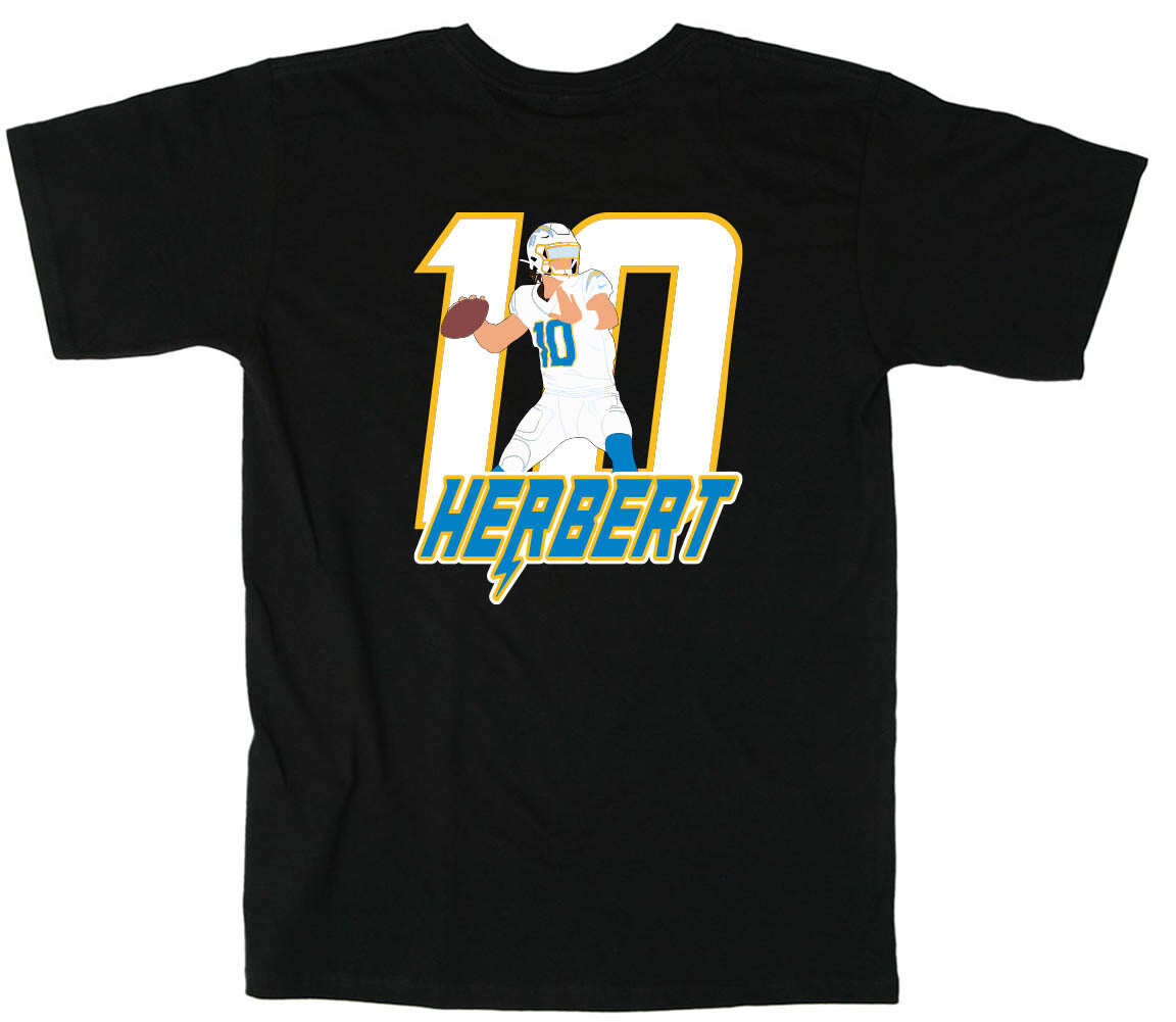 Justin Herbert 10 Jersey Shirt T-Shirt