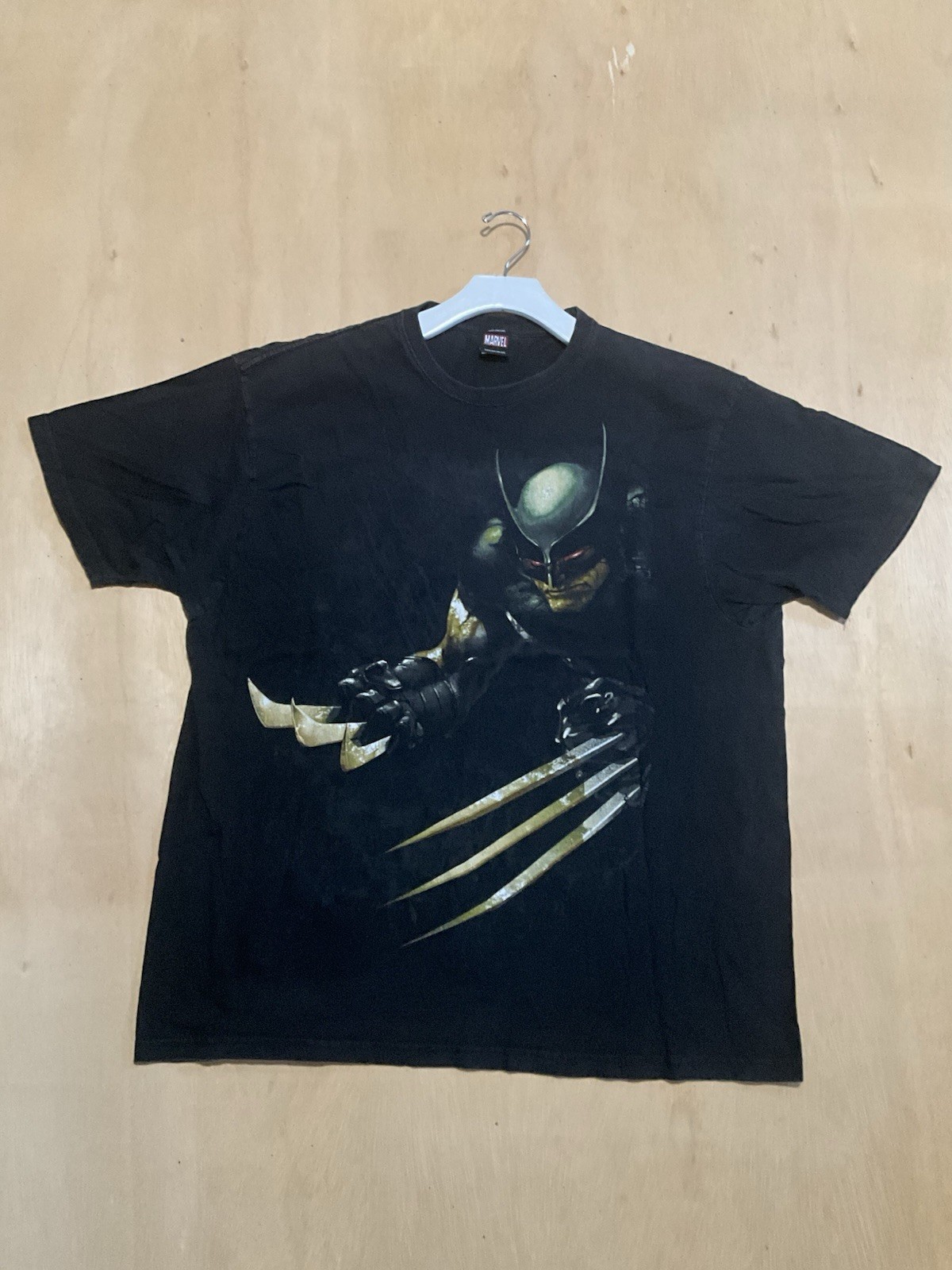 Vintage Y2K Wolverine Men’s T Shirt Marvel Mad Engine X-Men Black Size XXL