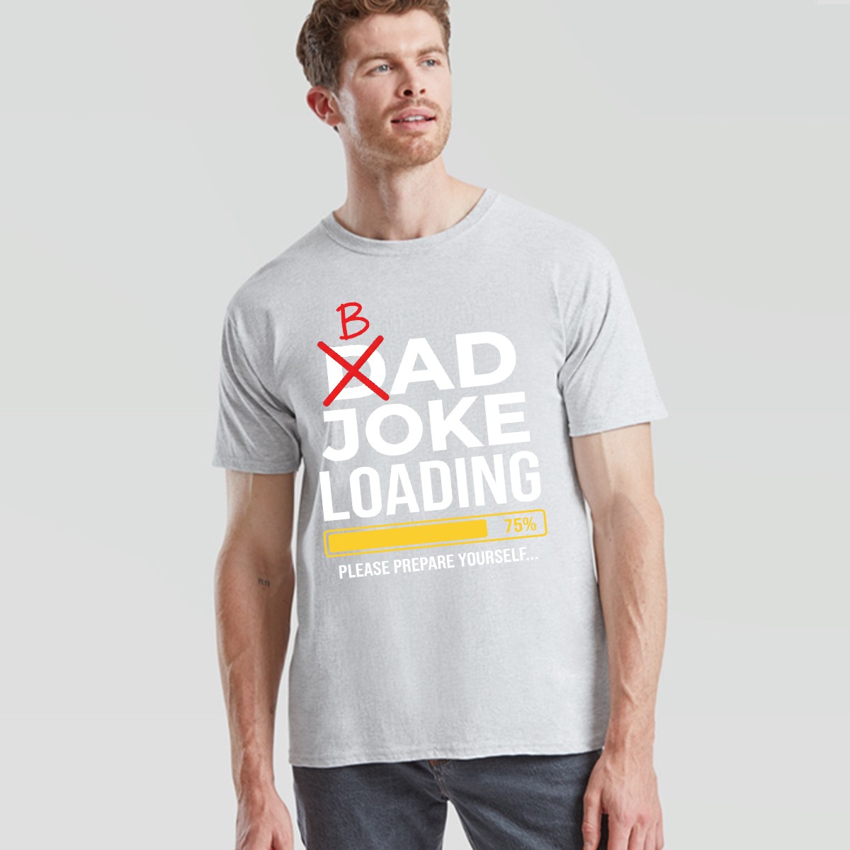 Dad Joke Loading Mens T Shirt Fathers Day Daddy Funny Bad Joke Tee Gift Top