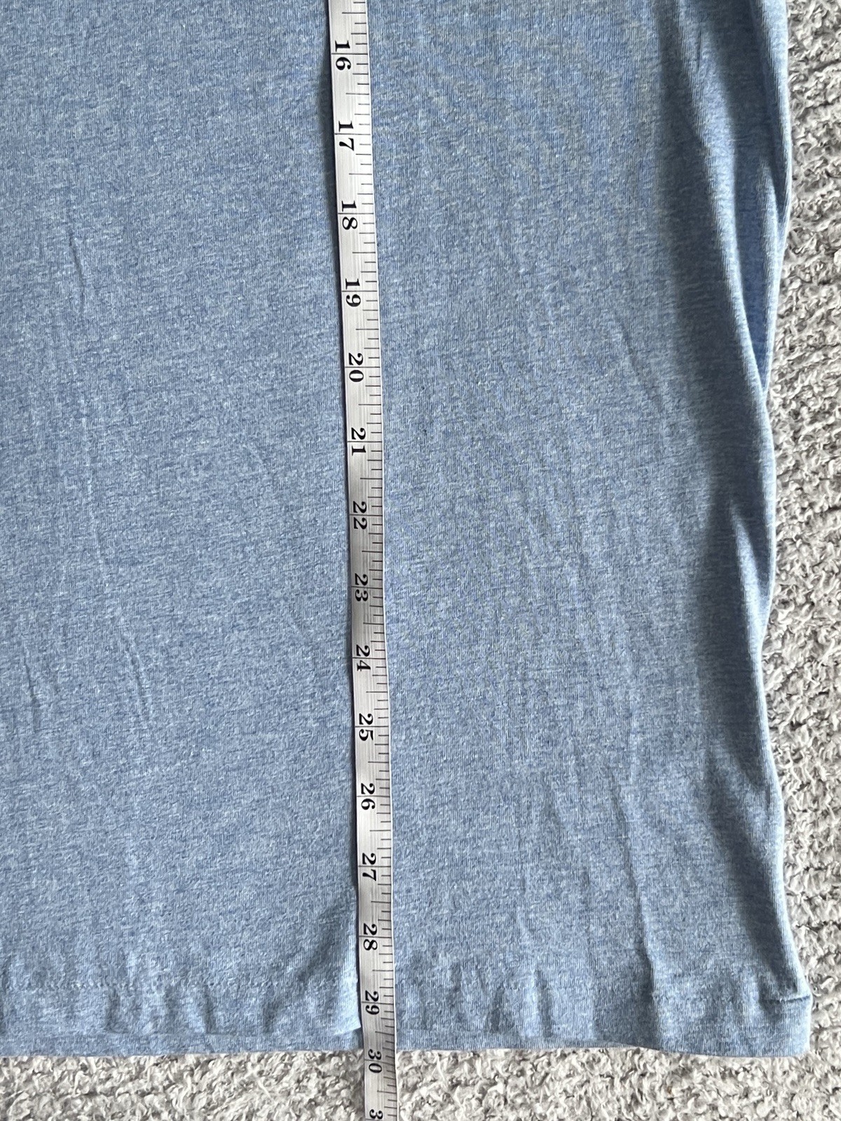 Polo Ralph Lauren Men’s T Shirt Sz XL Chambray Blue Custom Slim Fit Pony Preppy