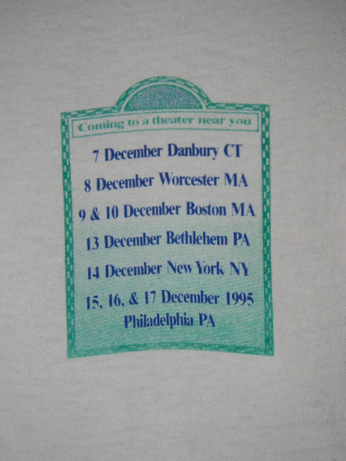 Vintage 1995 Bob Dylan Patti Smith Paradise Lost Tour Concert Shirt XL
