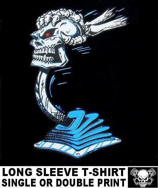 OLD SCHOOL MUSCLE HOT ROD OUTLAW GASSER DRAG CAR BLOWER SKULL SHIFTER T-SHIRT 23