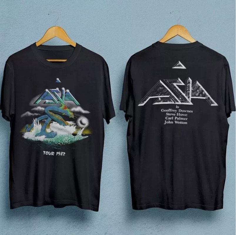 Asia Band tour men t-shirt double-sided black