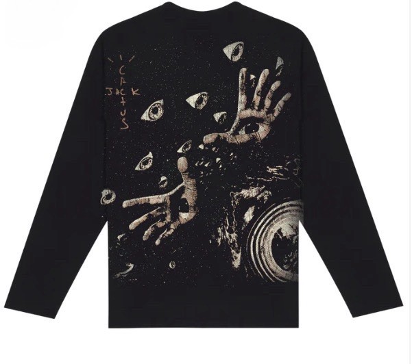 AK studios ‘Into the void’ utopia LS Tee -Travis Scott Homage Collection.