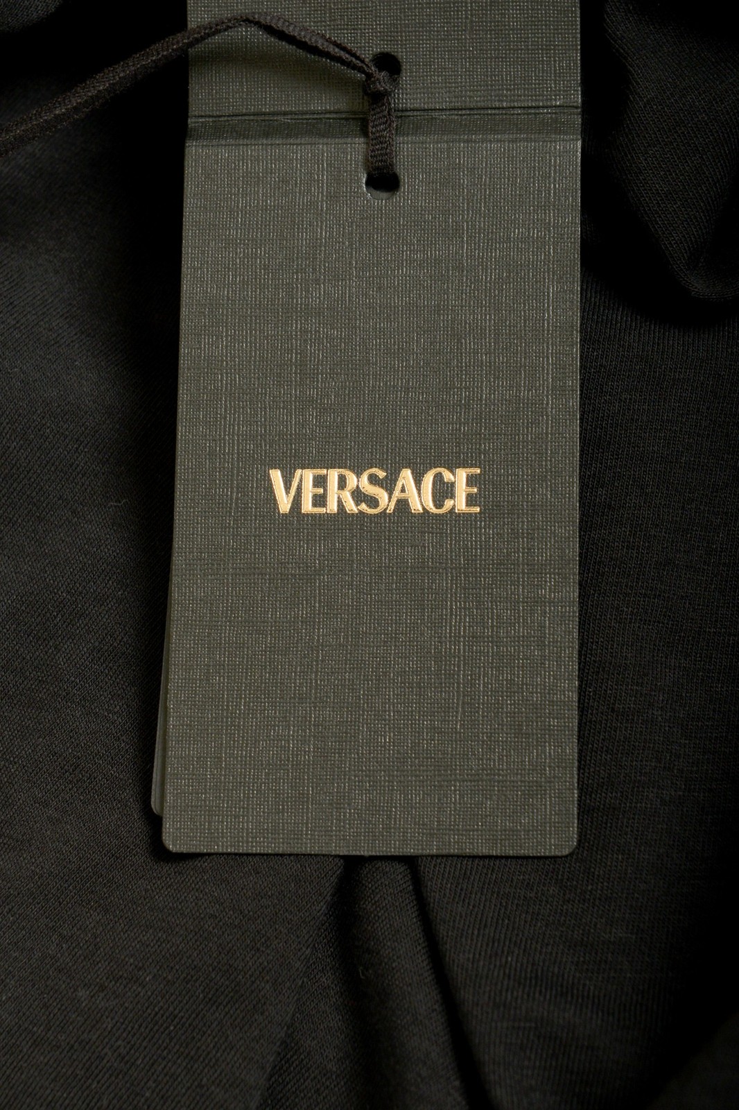 Versace Men’s Black Greeca Print Crewneck Short Sleeve T-Shirt US 3XL IT 58