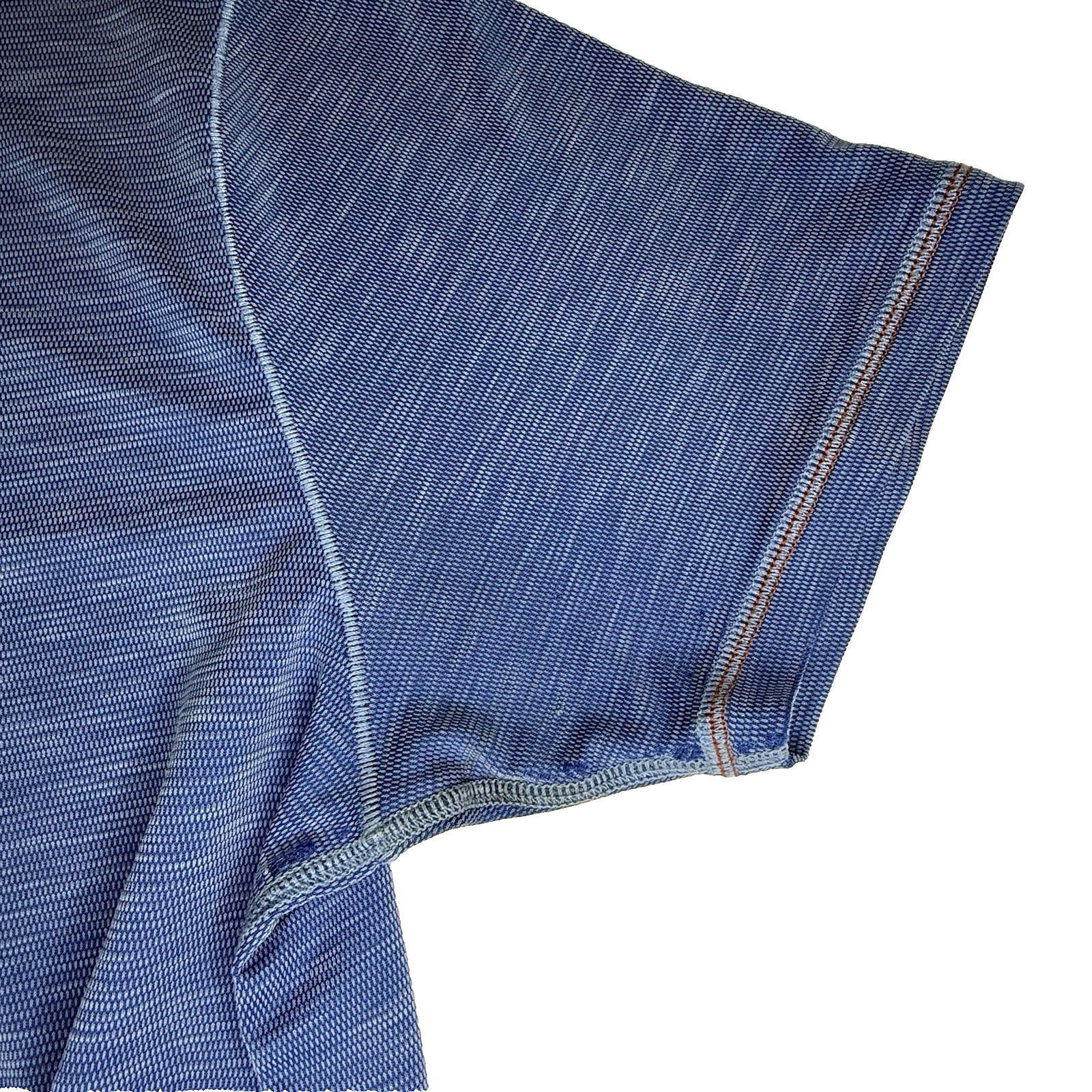 Tommy Bahama Men’s Paradise Knit Tee Blue With Red Stitching Size XL