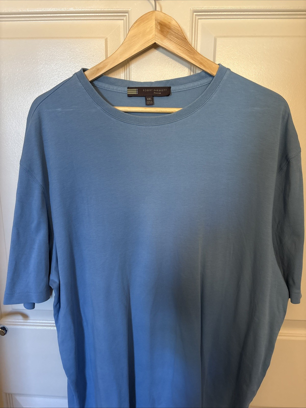 Robert Barakett Men’s Short Sleeve Crew Neck, baby blue