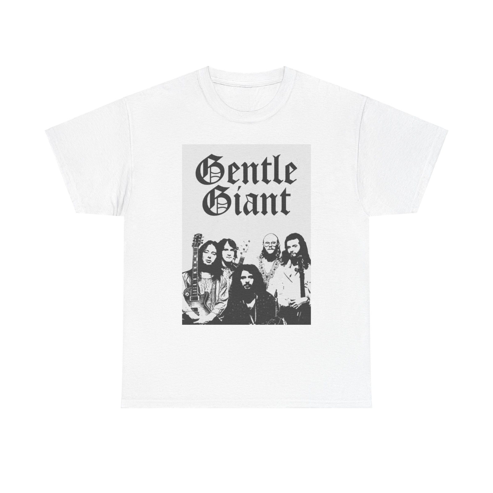 Gentle Giant Graphic T Shirt Vintage Rock Band Unisex Heavy Cotton Tee