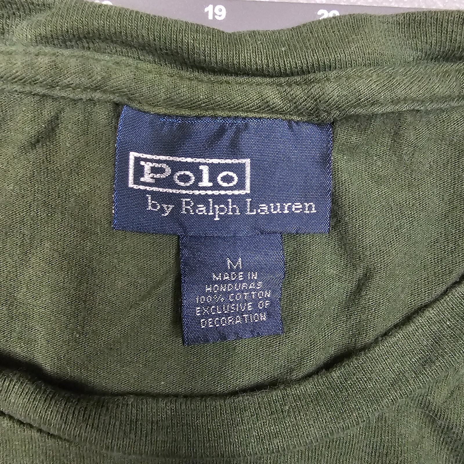 Vintage Polo Ralph Lauren Tshirt Medium Green 90s Singlestitch Preppy Classic