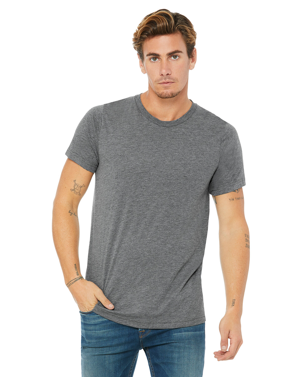Bella + Canvas Unisex Short-Sleeve T Shirt 3413C Crew Neck Stylish T-Shirt