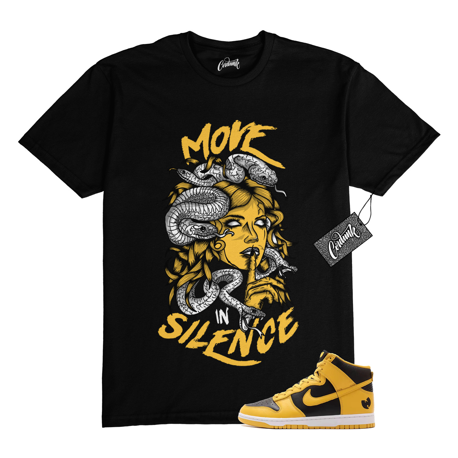 Dunk Tang Pollen Yellow Gold Black White High 2024 T Shirt to Match MIS