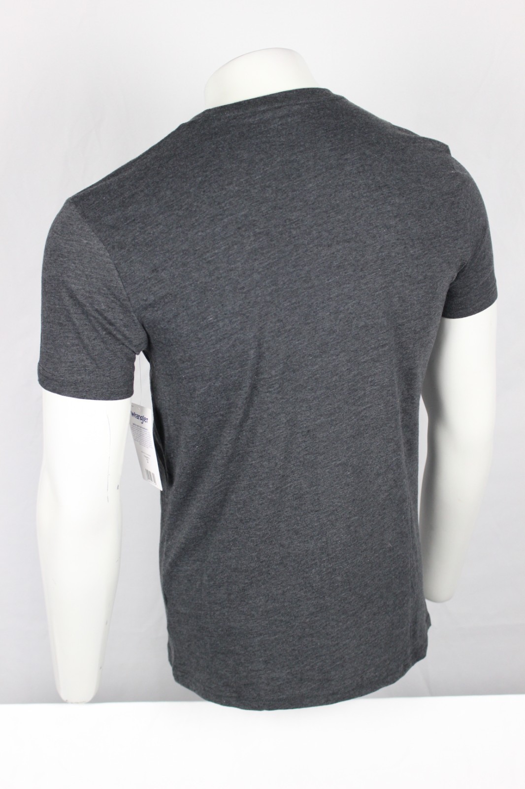 Wrangler Men’s T Shirt Mexico Flag Kabel Short Sleeve Crew Charcoal Gray Heather