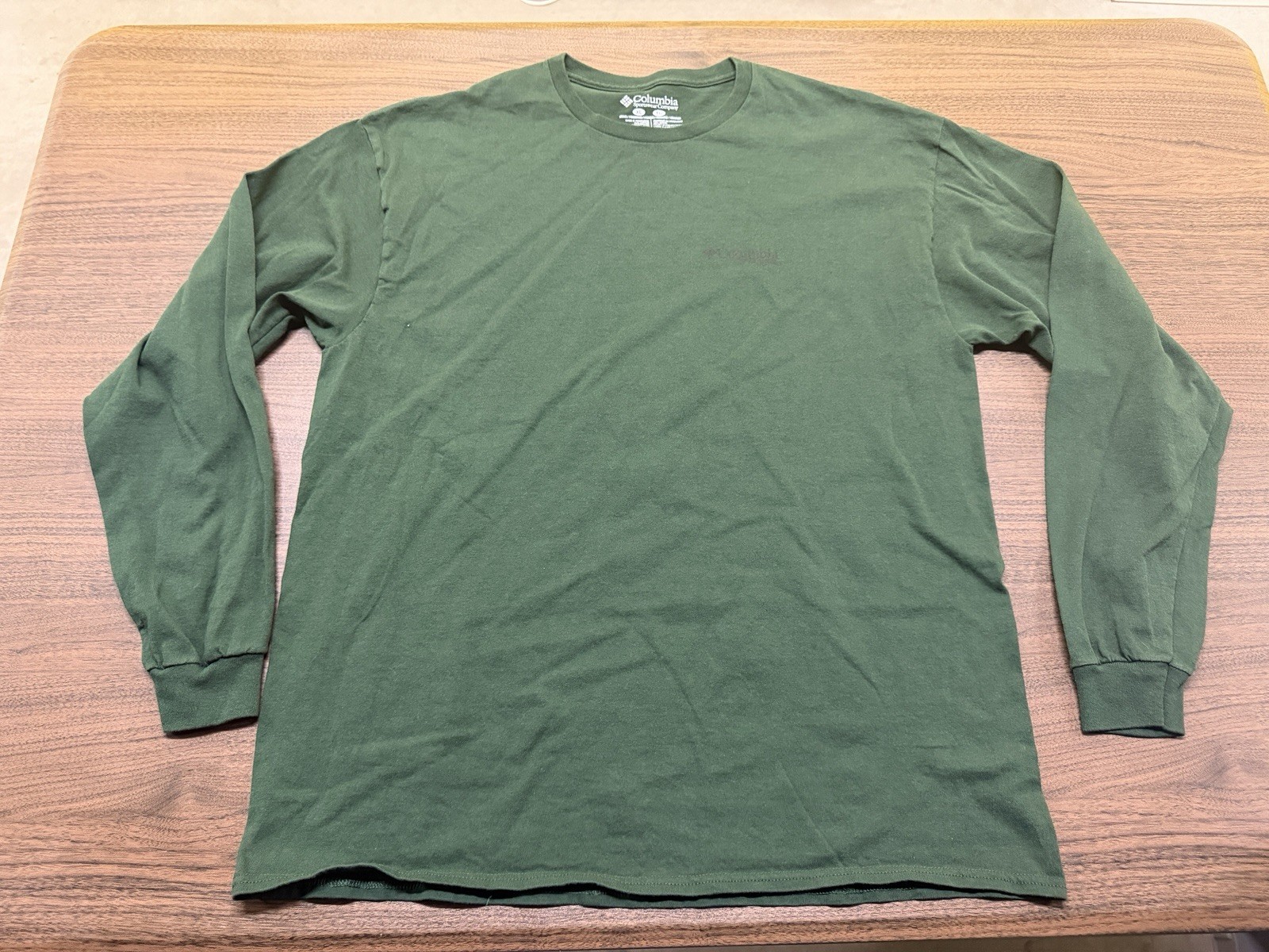 Columbia Outerwear Men’s Dark Green Long-Sleeve Shirt – XL