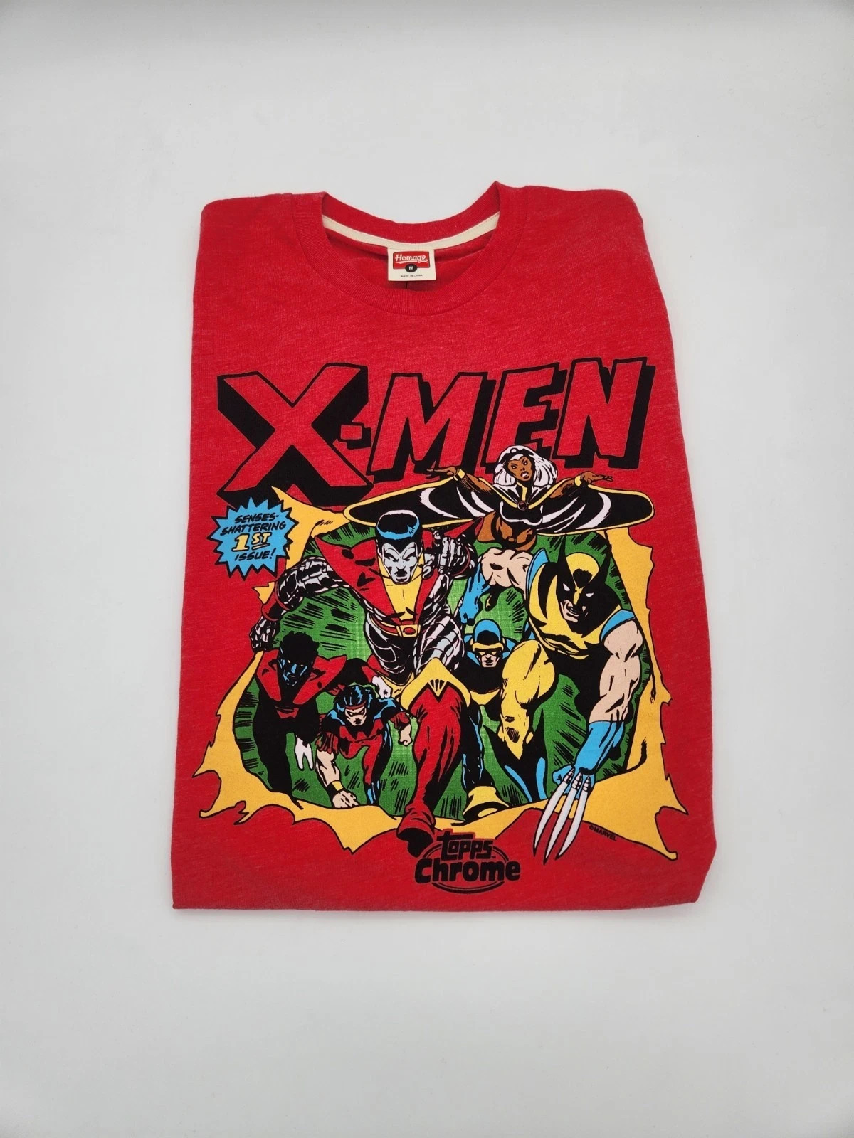 TOPPS x MARVEL X-MEN COMIC RED TEE BRAND NEW