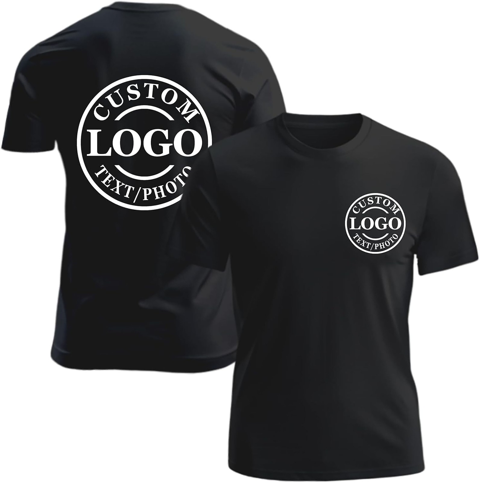 Couple Anniversary Gift Custom Name and Date 100% Cotton T-Shirt