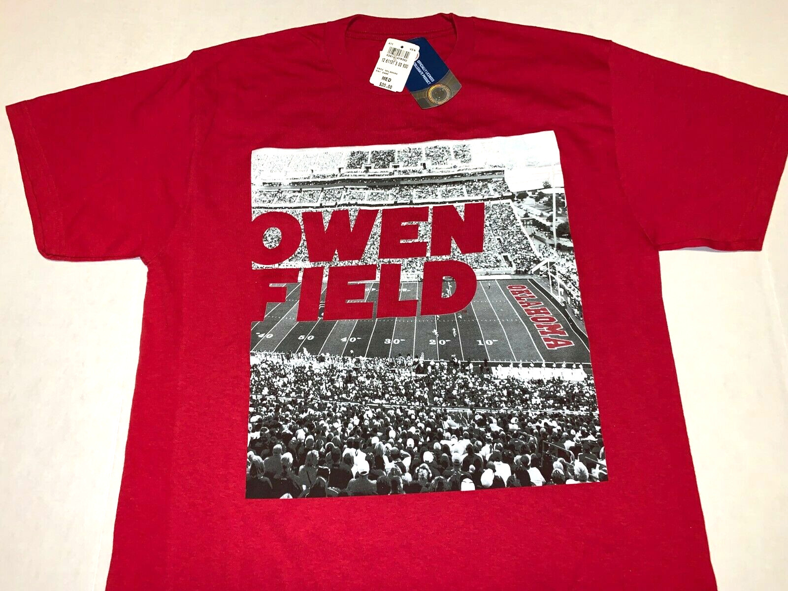 Oklahoma Sooners Owen Field Football Stadium Game Day T-Shirt New! MEDIUM