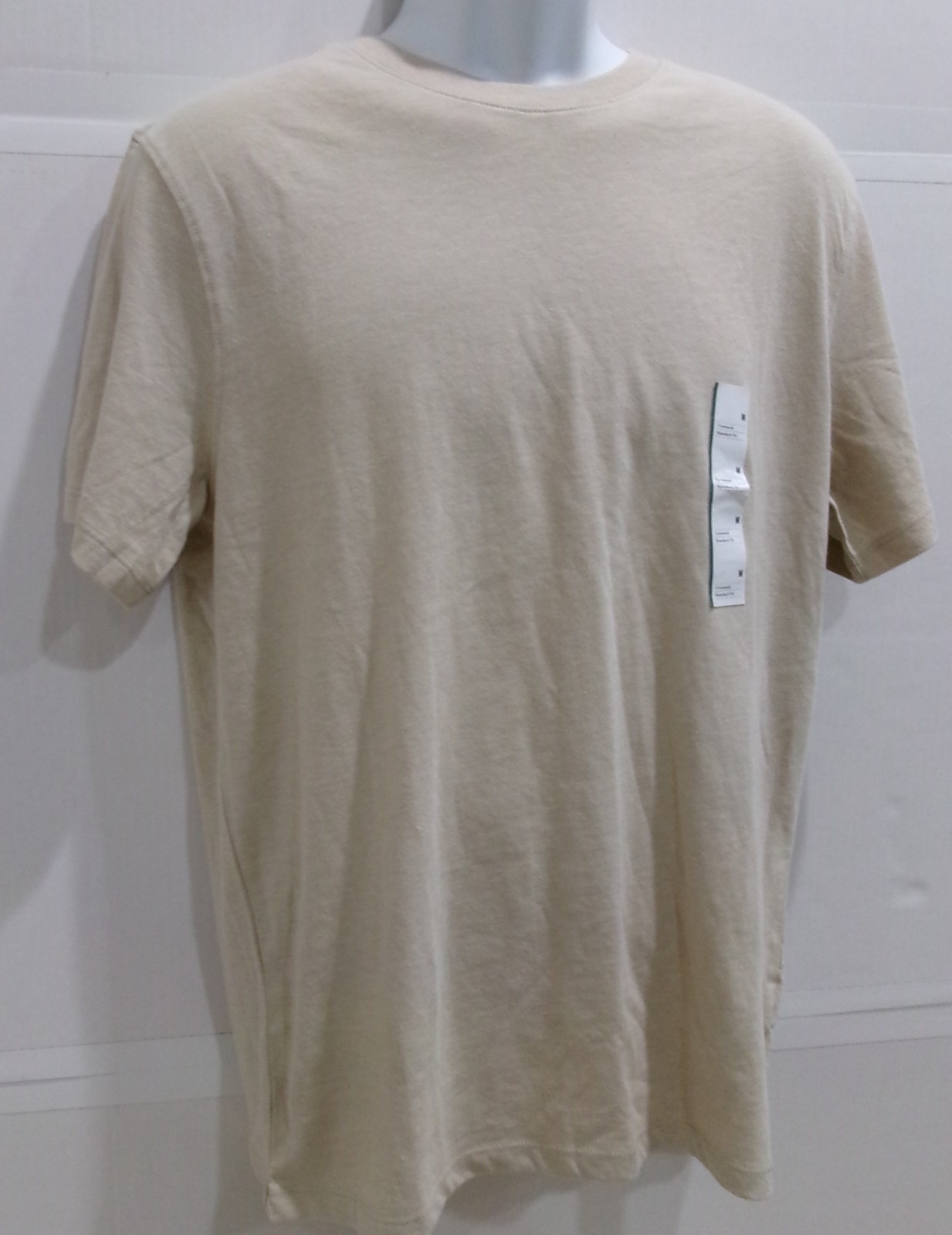 Men’s M Every Wear Short Sleeve T-Shirt Goodfellow Oatmeal Light Cotton Blend