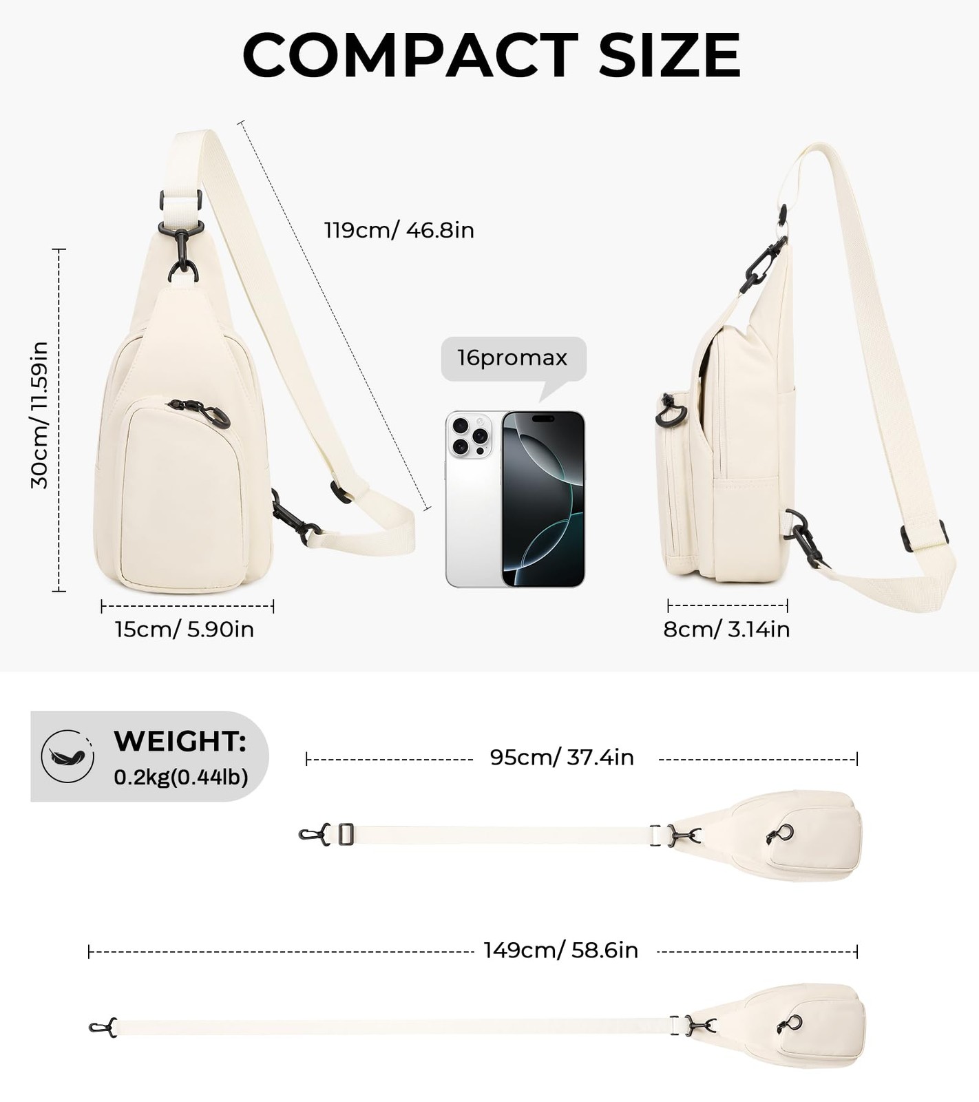 Crossbody Bags for Women, Lightweight Sling Bag for Women with Adjustable Str…