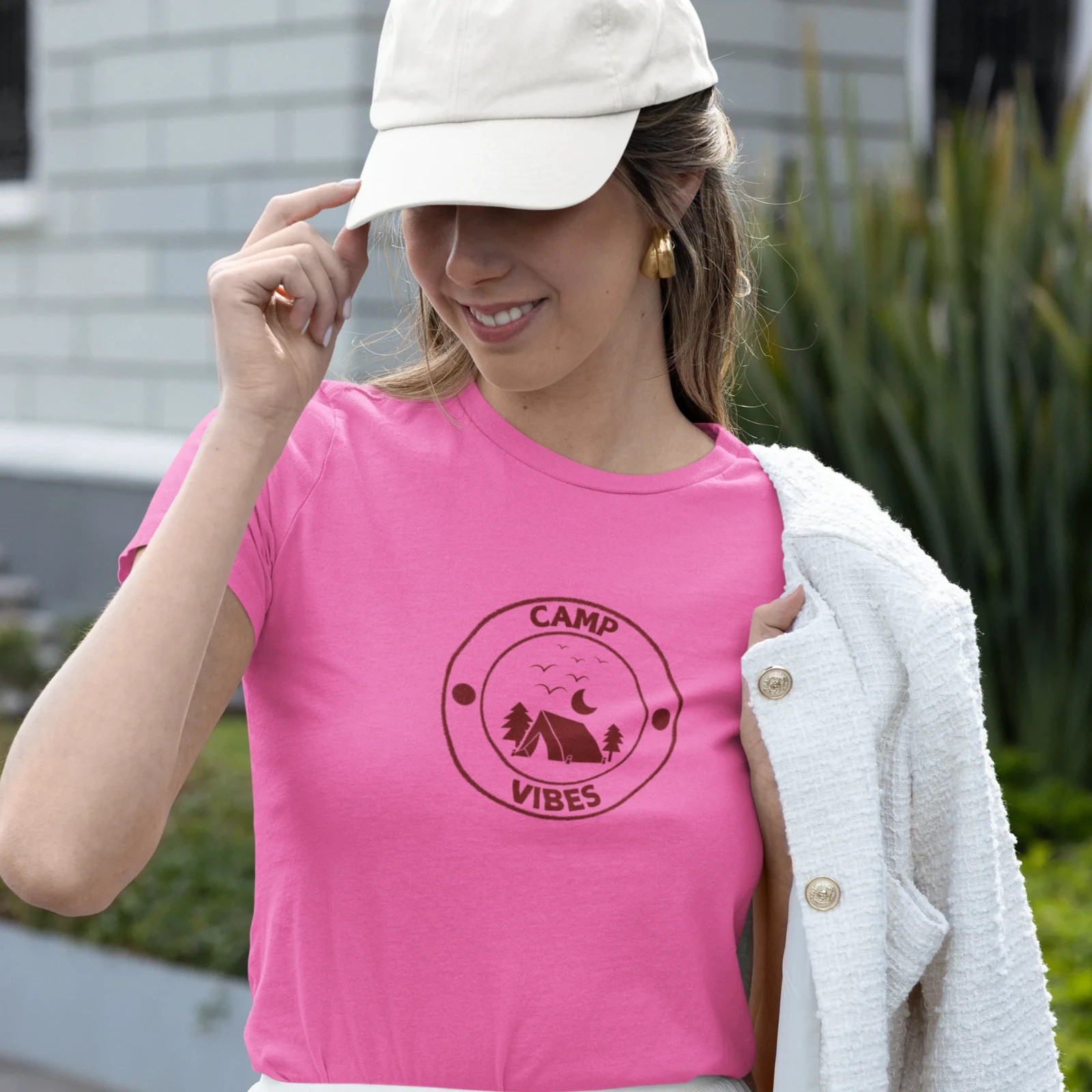 Camping Mood Printed Classic Fit Round Neck T-Shirt – Unisex Casual Wear Tee