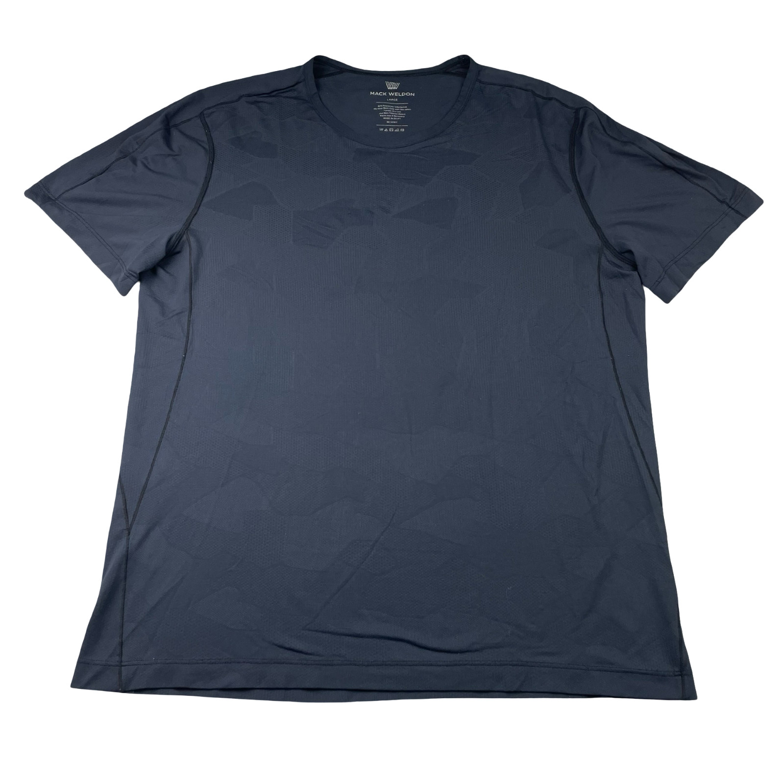 Mack Weldon Men’s Performance S/S T-Shirt Navy Blue • Large