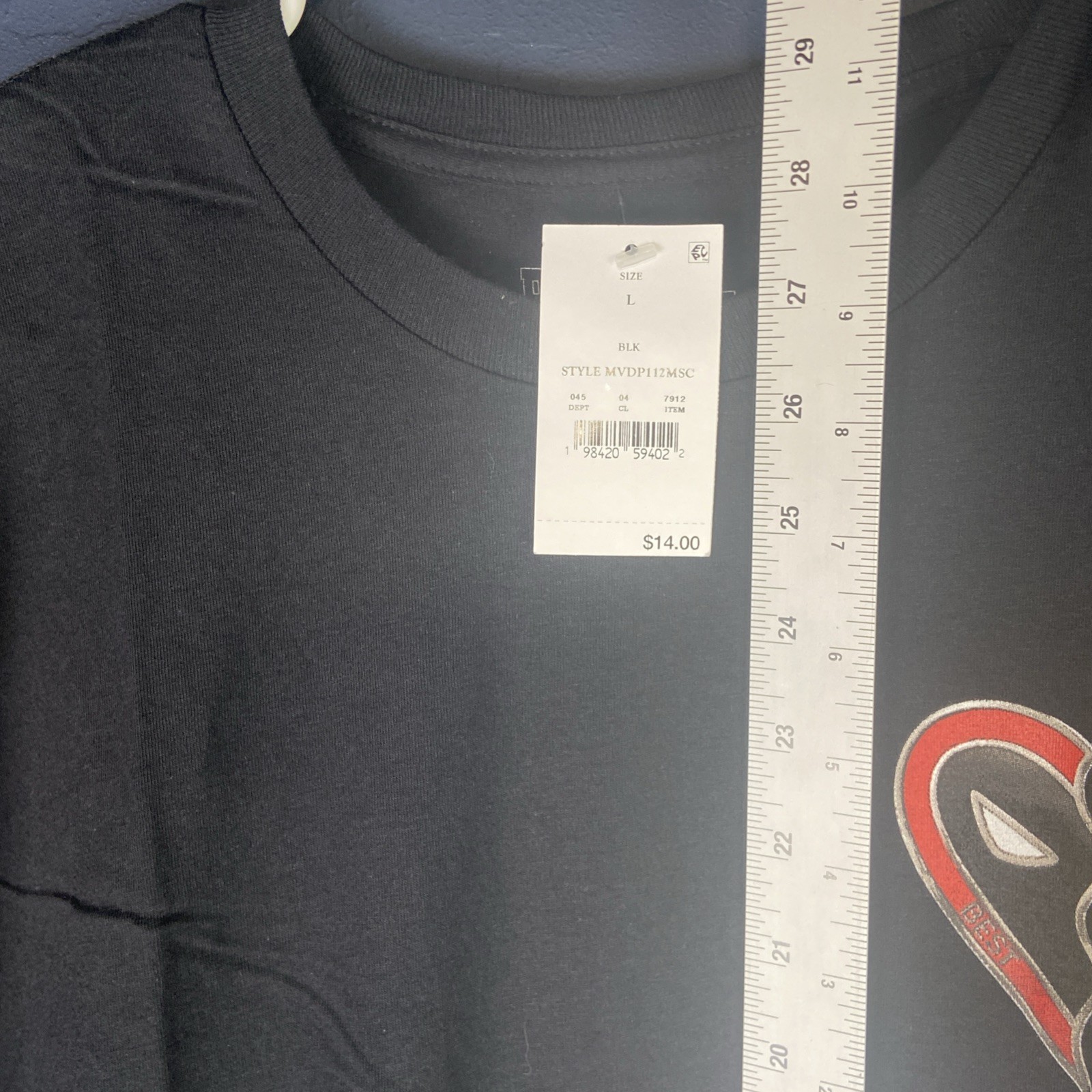 Marvel Deadpool & Wolverine Graphic T-shirt Black Size Large