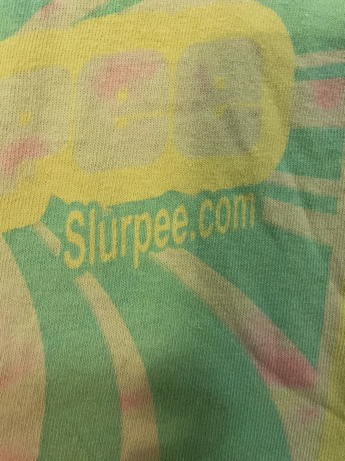 Vintage Y2K Slurpee Graphic Logo Print Tee Men ( Sz XL)