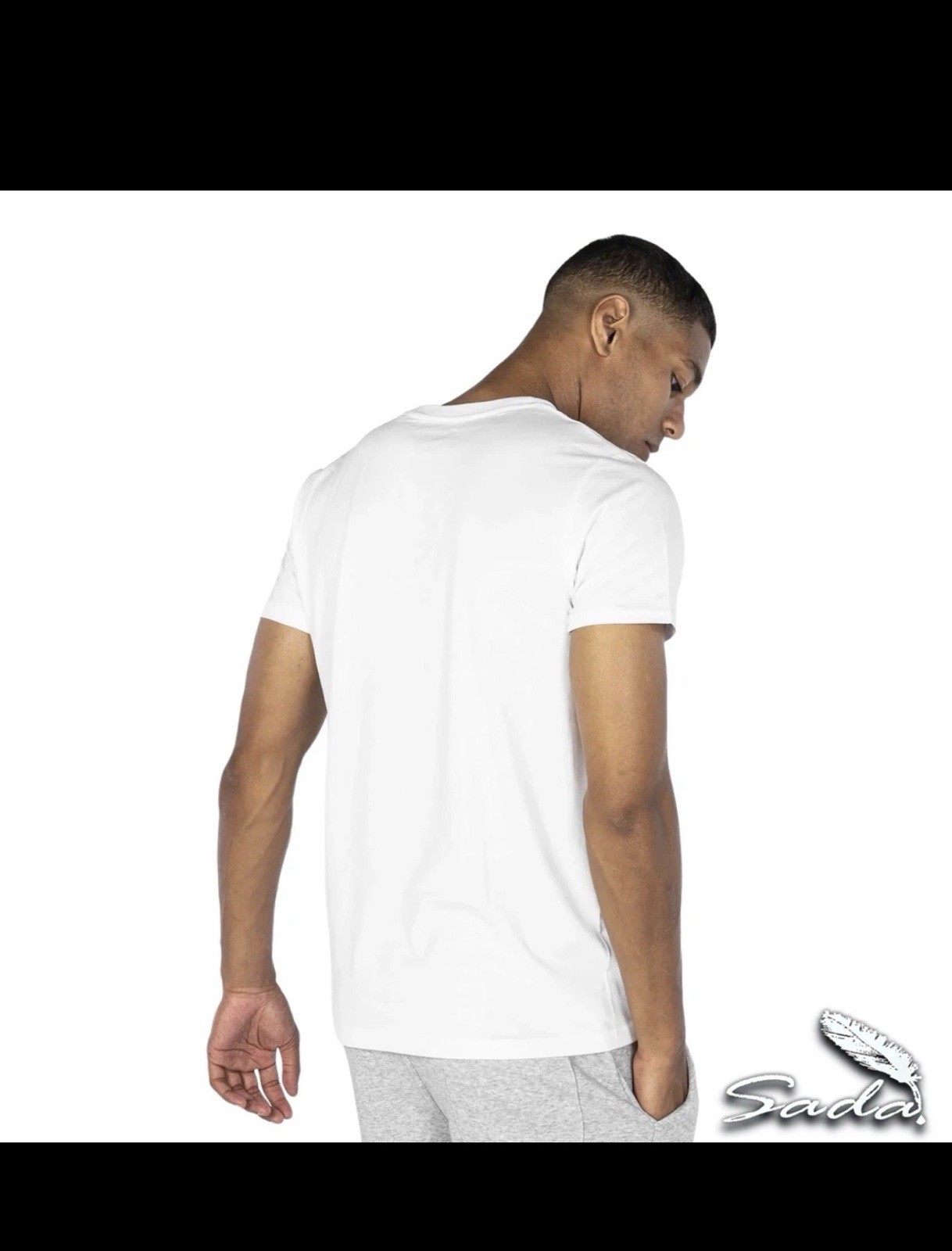 Sada Crew-Neck T-shirt Short-sleeve (3pc) 100% Cotton. Size M