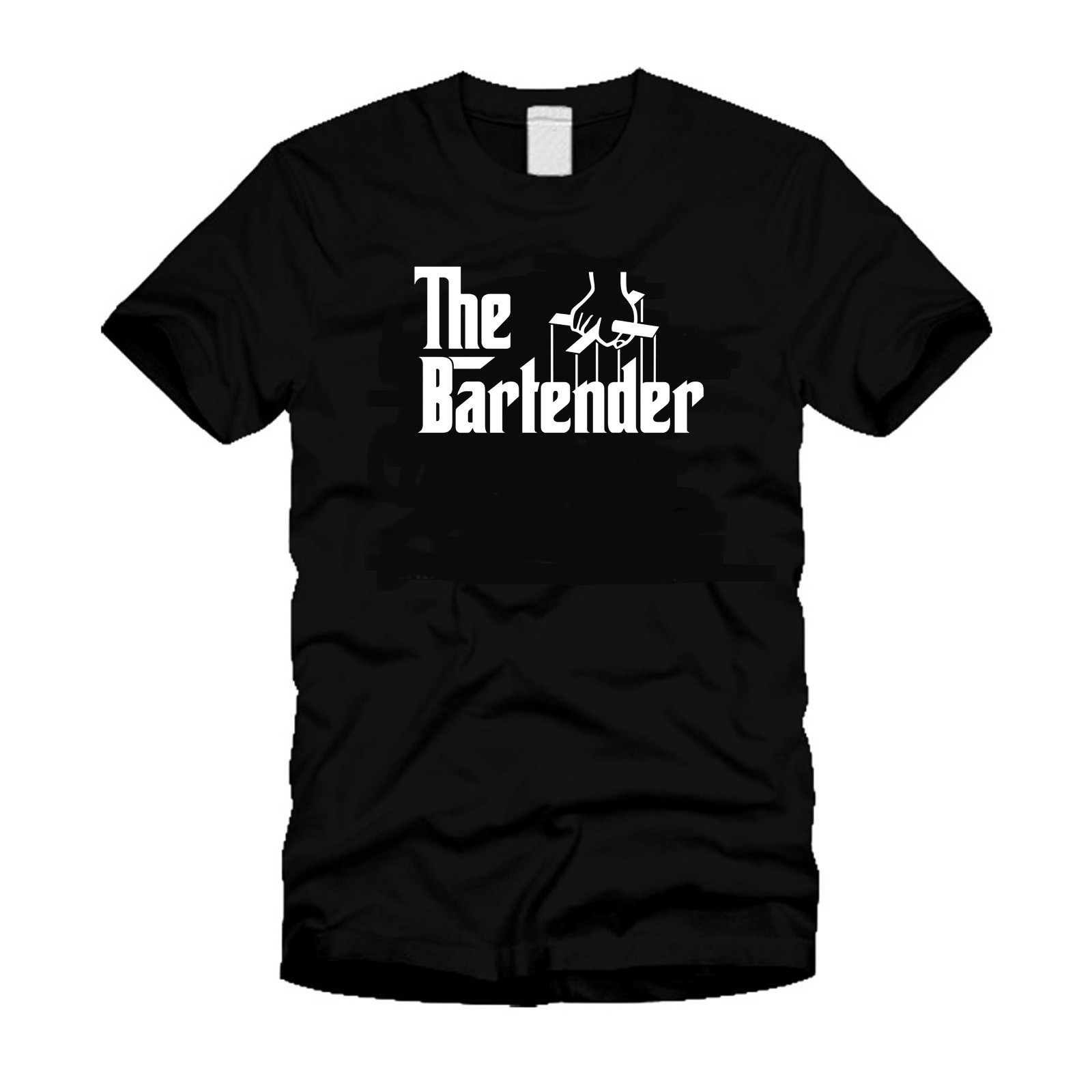 The Bartender- Funny Cool Godfather Spoof College Gift Humor Black T-Shirt