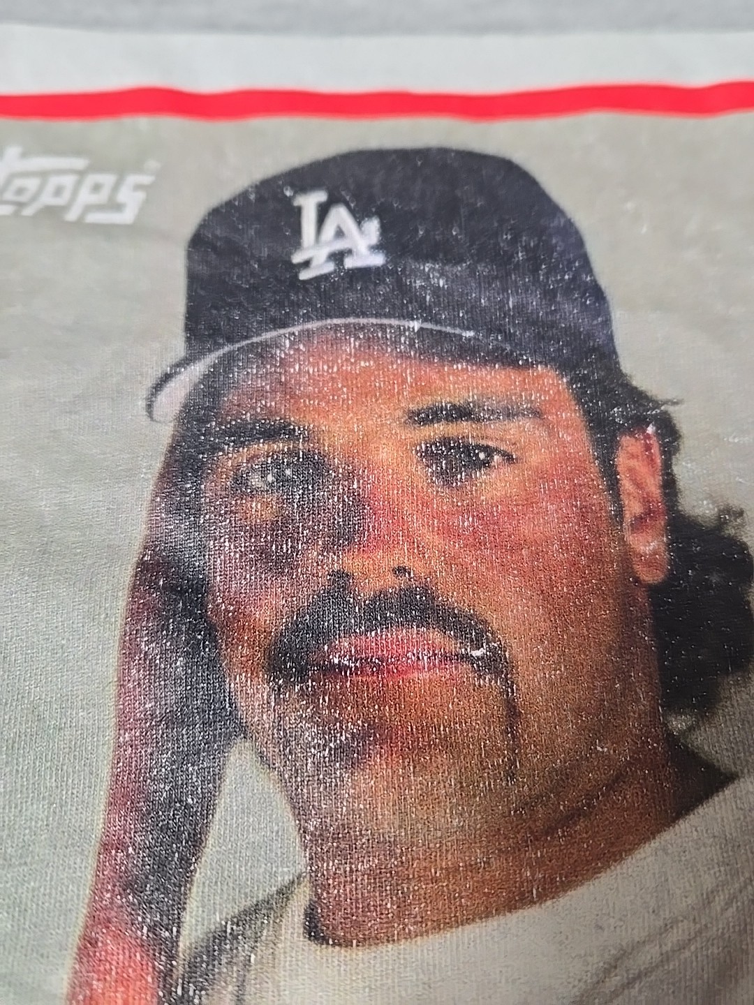 LA Dodgers Mike Piazza Shirt Mitchell & Ness Topps Baseball Card Design Medium