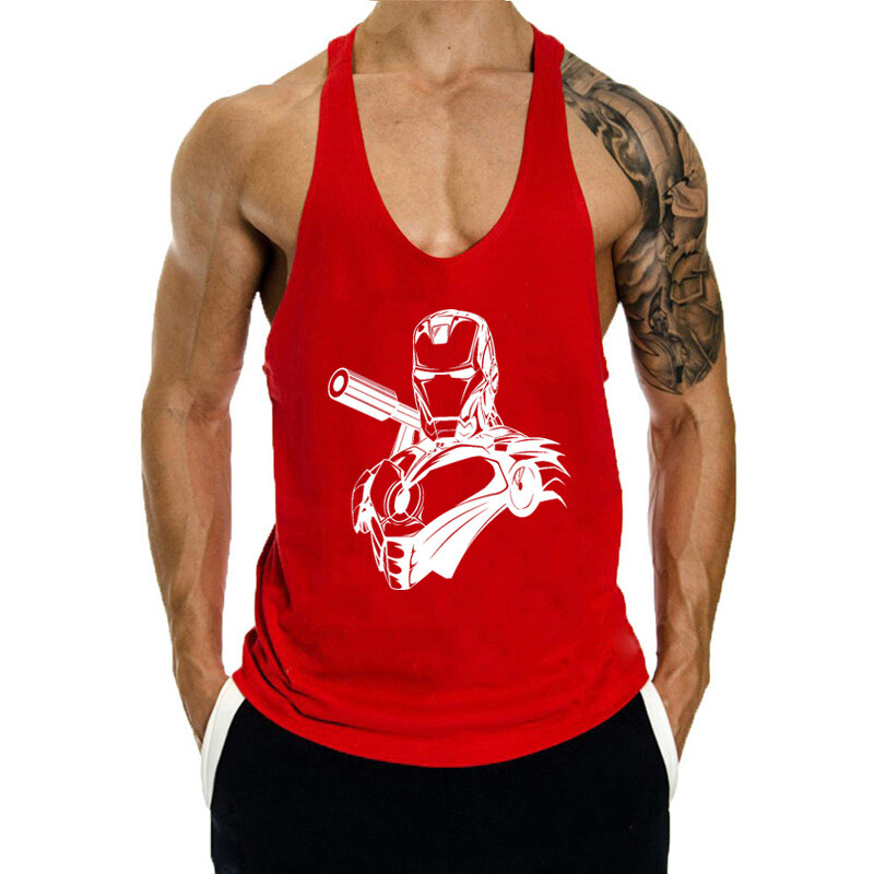 Sports Running Training Quick-drying Fitness Vest Cotton Leisure Printing