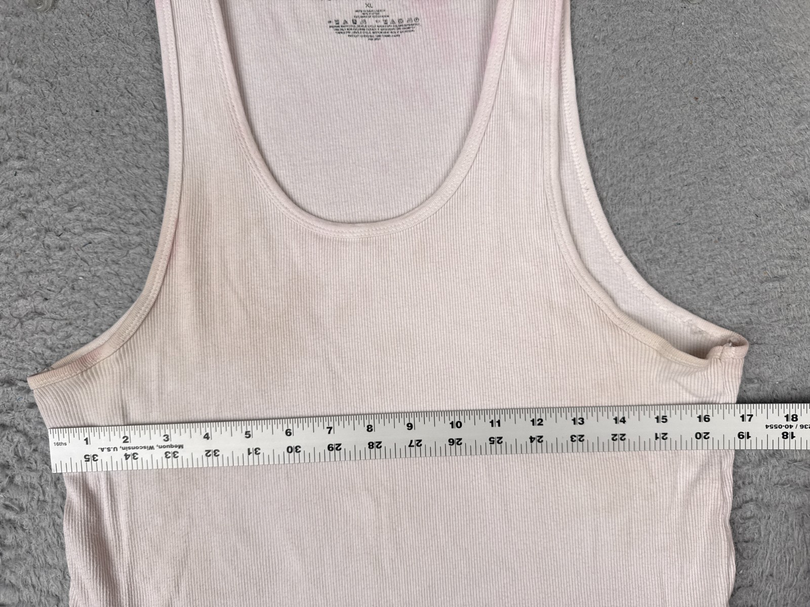 Tommy Hilfiger Shirt Adult Extra Large White Tank Sleeveless Scoop Neck
