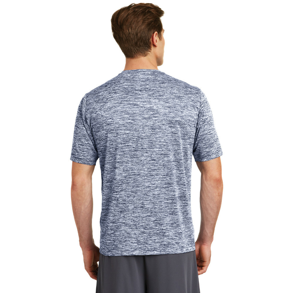 Sport-Tek Mens T Shirt Electric Heather True Navy Size Medium St-390 38-40”