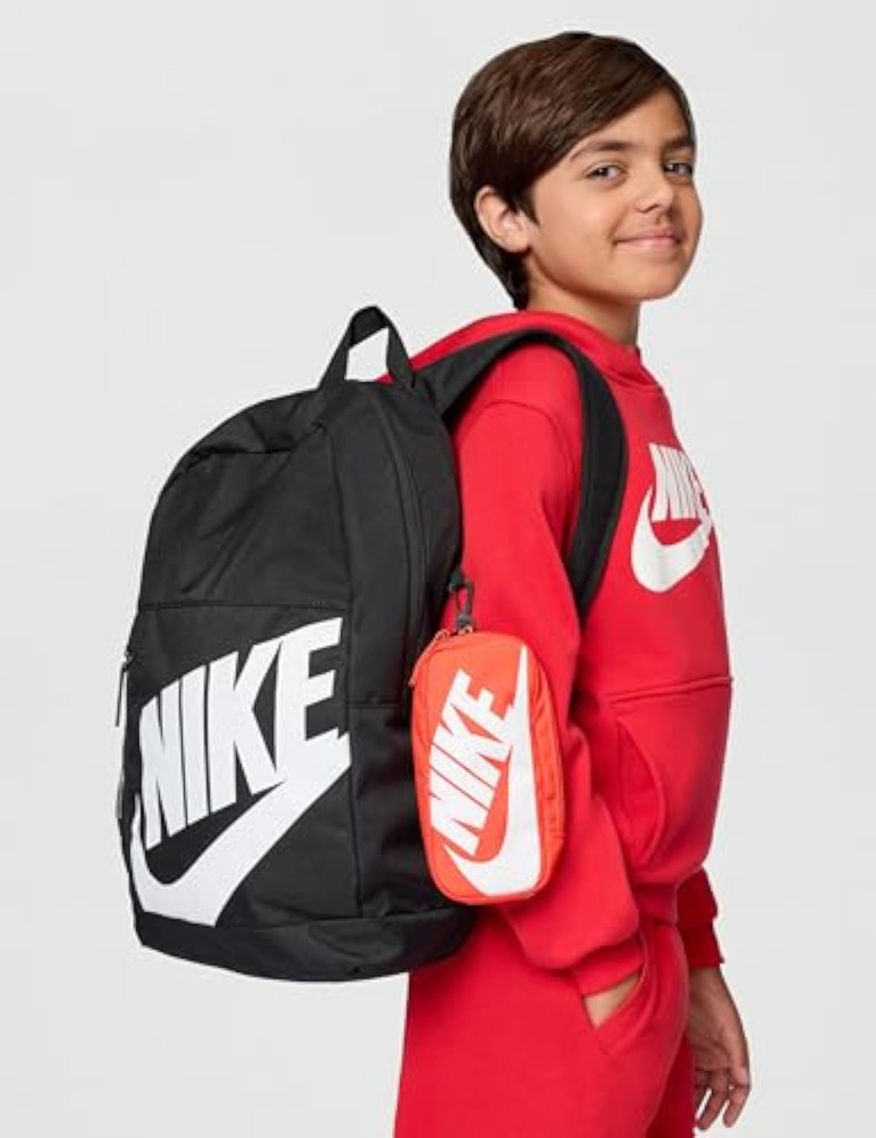 Nike Kids’ Elemental Backpack (20L), Hydrogen Blue/Orange/White, MISC – Hydrogen