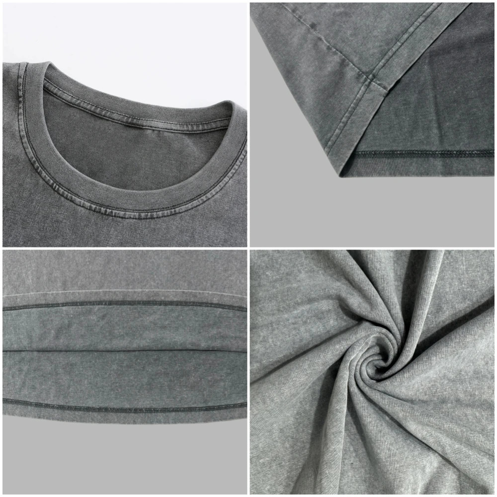 Oversized Washed T-Shirt Mens 100% Cotton Gym Fitness Loose Drop Shoulder Tee